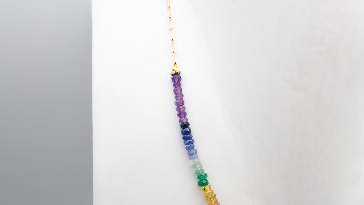 Collier 7 Chakras Dégradé petit