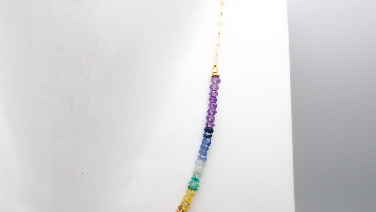 Collier 7 Chakras Dégradé petit