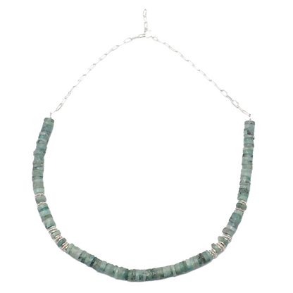 Collier Émeraudes Argent