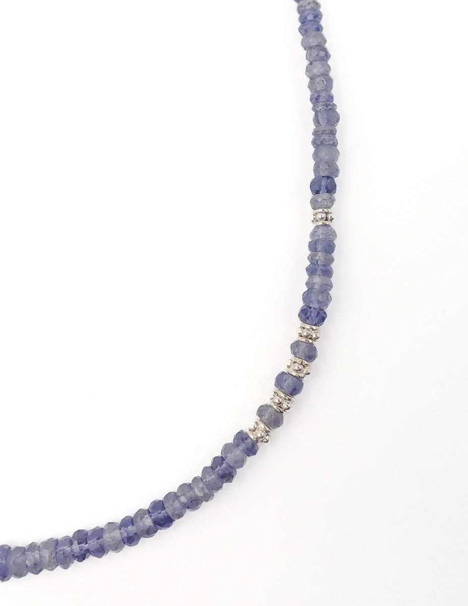 Collier Iolite Argent Petit