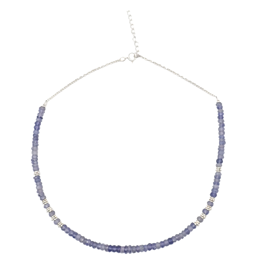 Collier Iolite Argent Petit