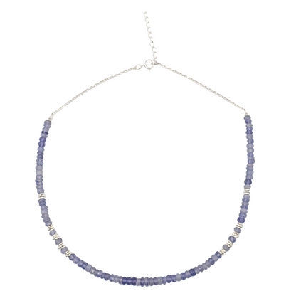 Collier Iolite Argent Petit
