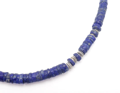 Collier Lapiz Lazuli Argent