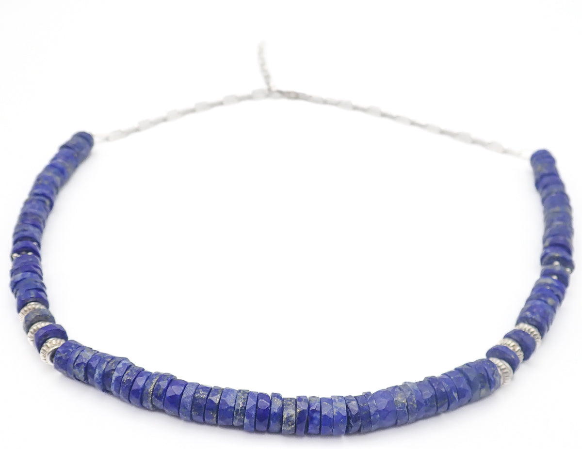 Collier Lapiz Lazuli Argent