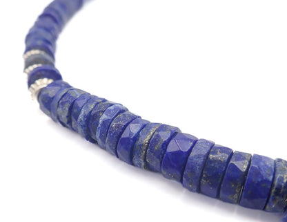 Collier Lapiz Lazuli Argent