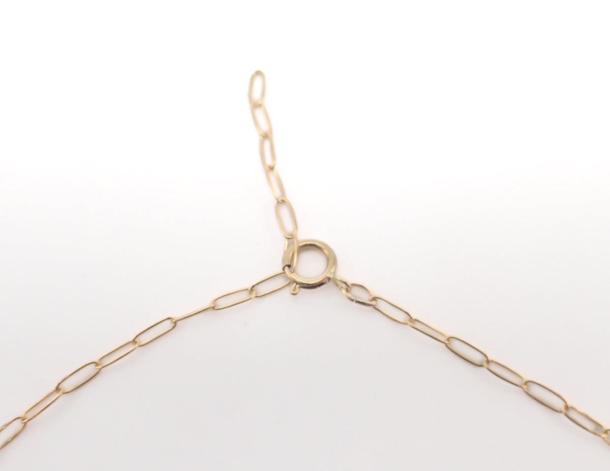 Collier Lapiz Lazuli Or jaune laminé