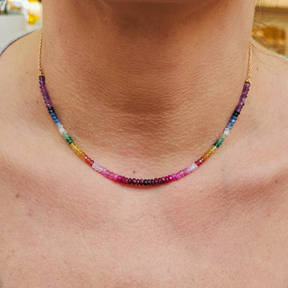 Collier 7 Chakras Dégradé petit