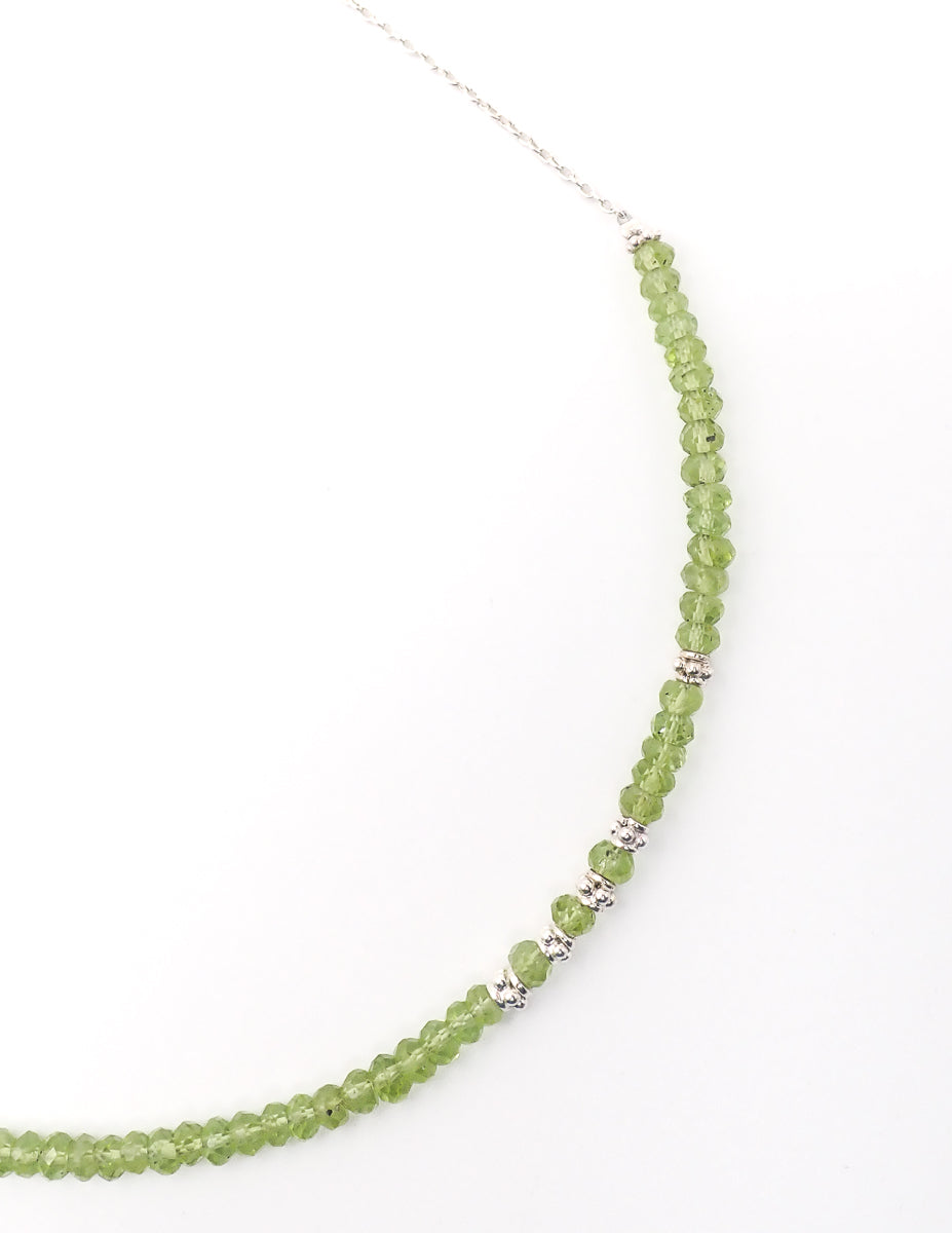 Collier Péridots Argent Petit