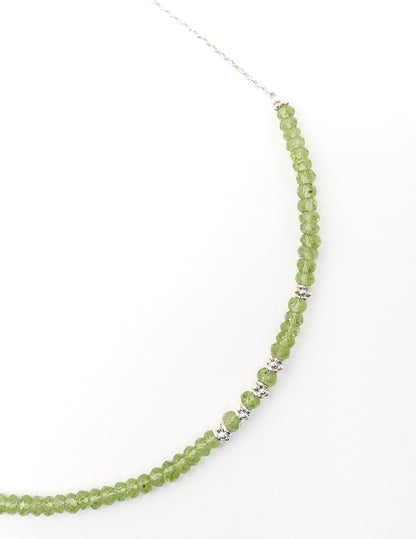 Collier Péridots Argent Petit