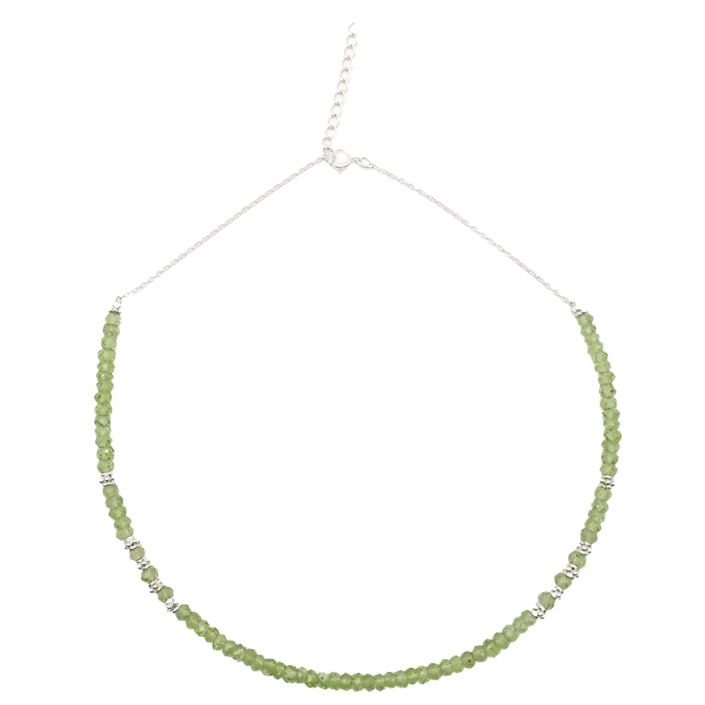 Collier Péridots Argent Petit