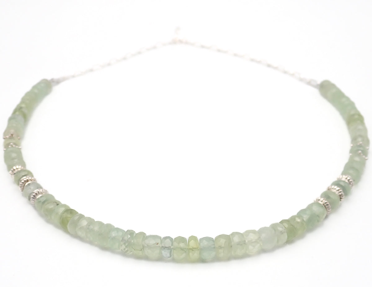Collier Préhnite Argent