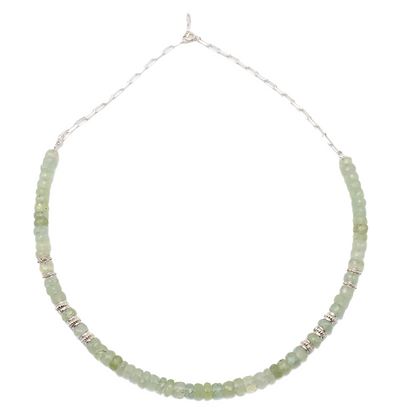 Collier Préhnite Argent