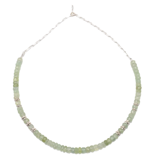 Collier Préhnite Argent