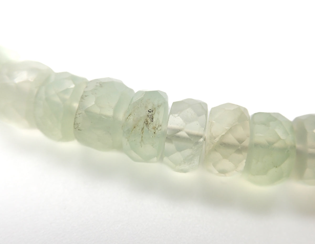 Collier Préhnite or jaune laminé