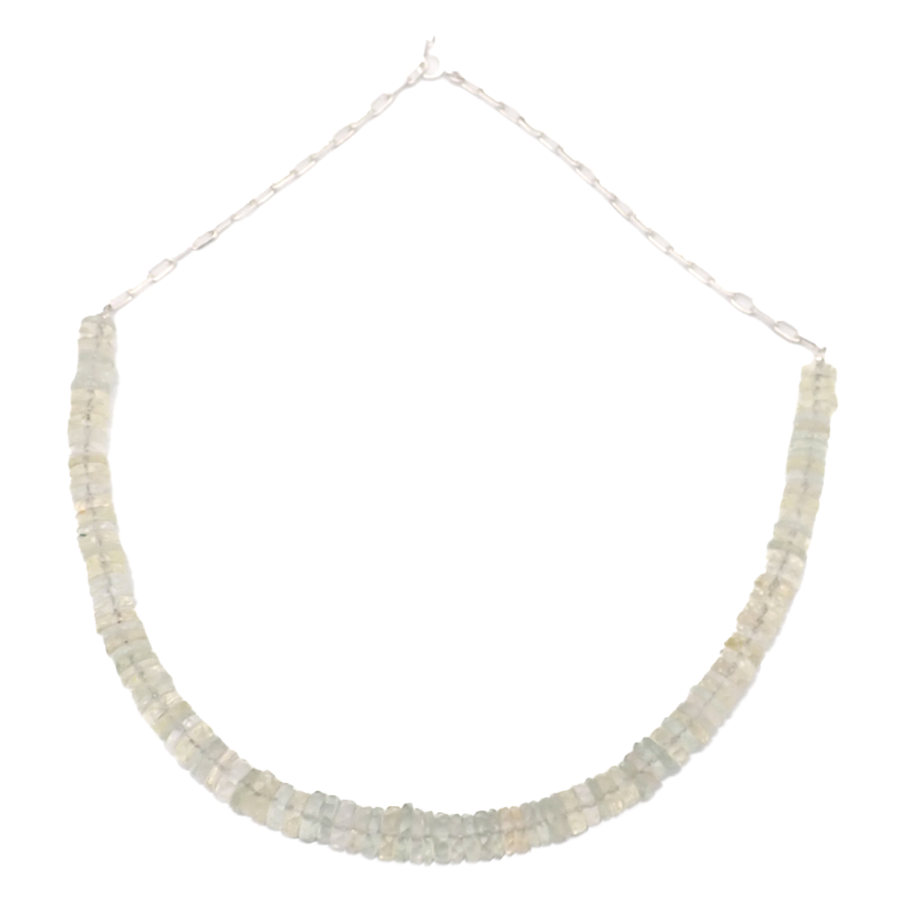 Collier Quartz citron argent