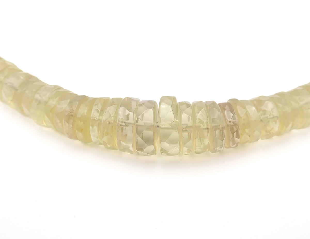 Collier Quartz citron argent