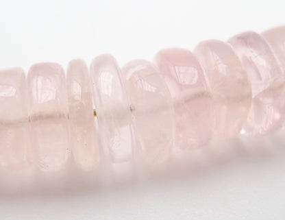 Collier Quartz Roses Argent