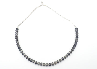 Collier Quartz Tourmaline Argent