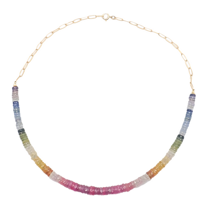 Collier Saphirs 7 Chakras