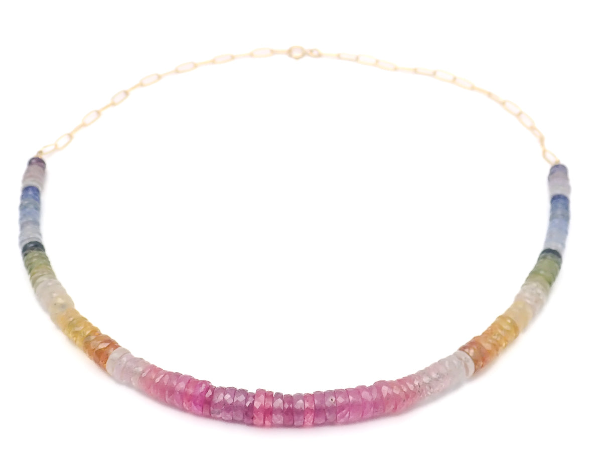 Collier Saphirs 7 Chakras