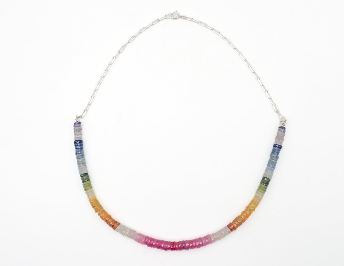 Collier Saphirs 7 Chakras