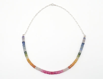 Collier Saphirs 7 Chakras