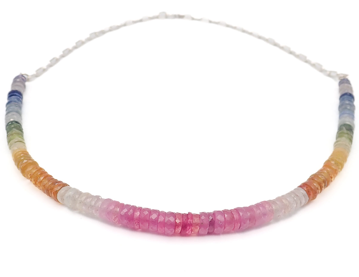 Collier Saphirs 7 Chakras