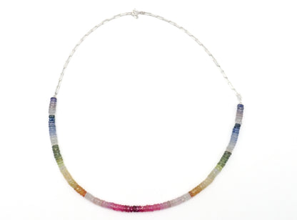 Collier Saphirs 7 Chakras