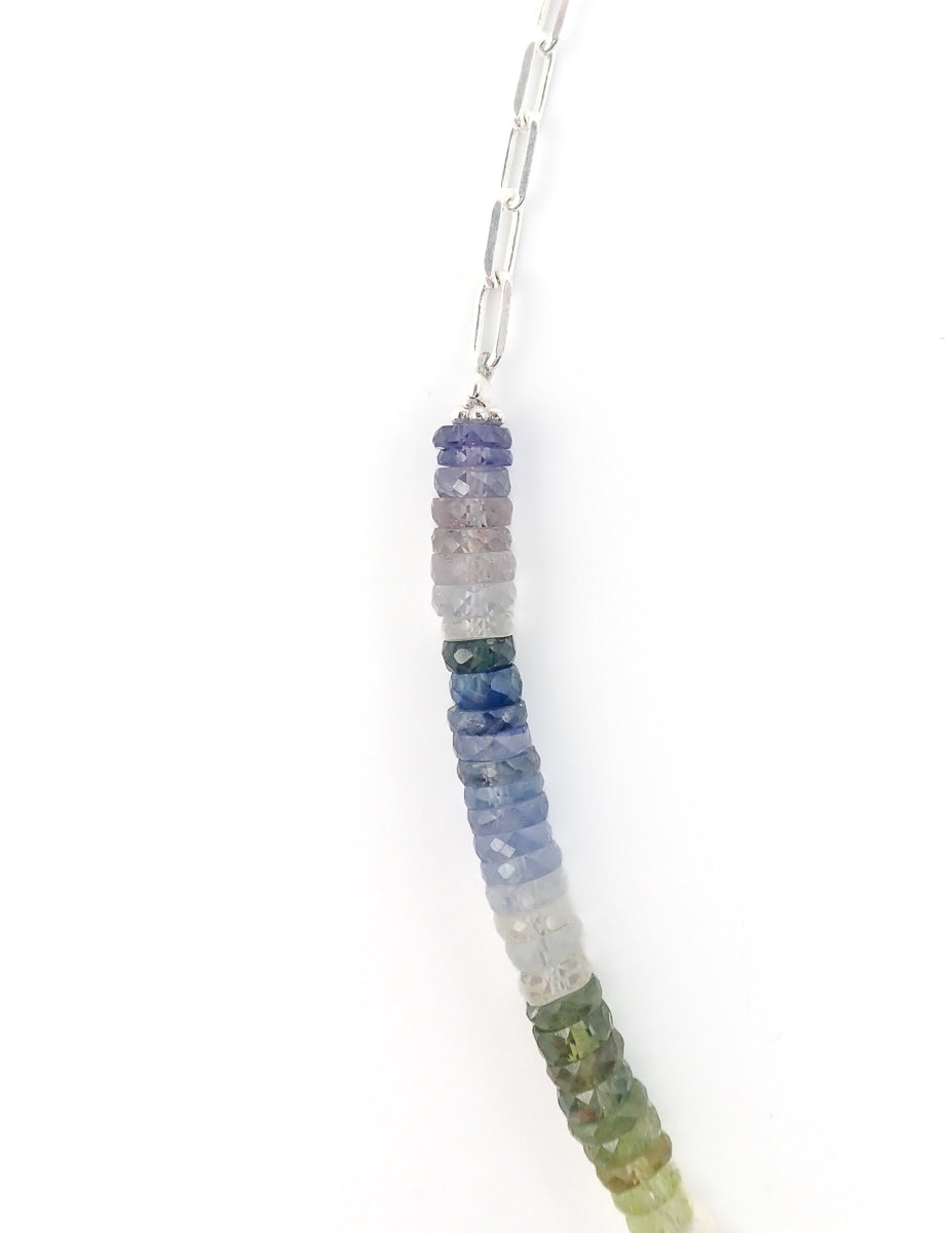 Collier Saphirs 7 Chakras