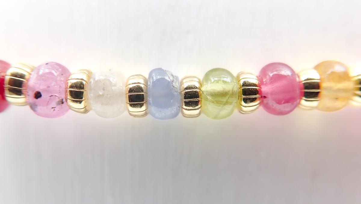 Collier Saphirs / Émeraudes