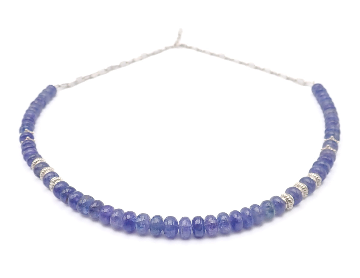 Collier Tanzanites Argent