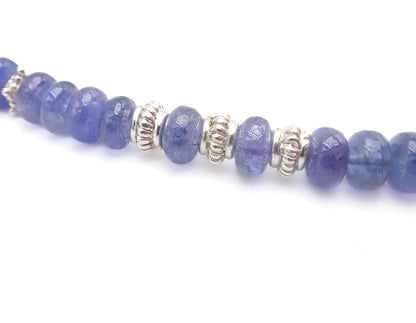 Collier Tanzanites Argent