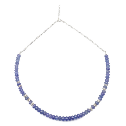 Collier Tanzanites Argent