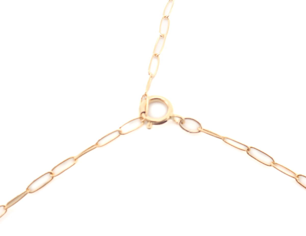 Collier Tanzanites or jaune laminé