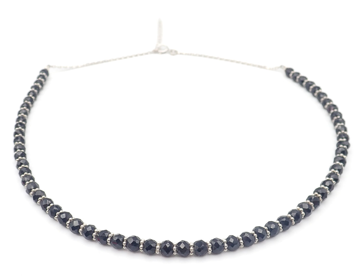 Collier Tourmalines noires Argent