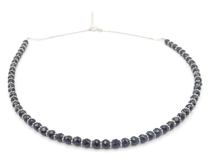 Collier Tourmalines noires Argent