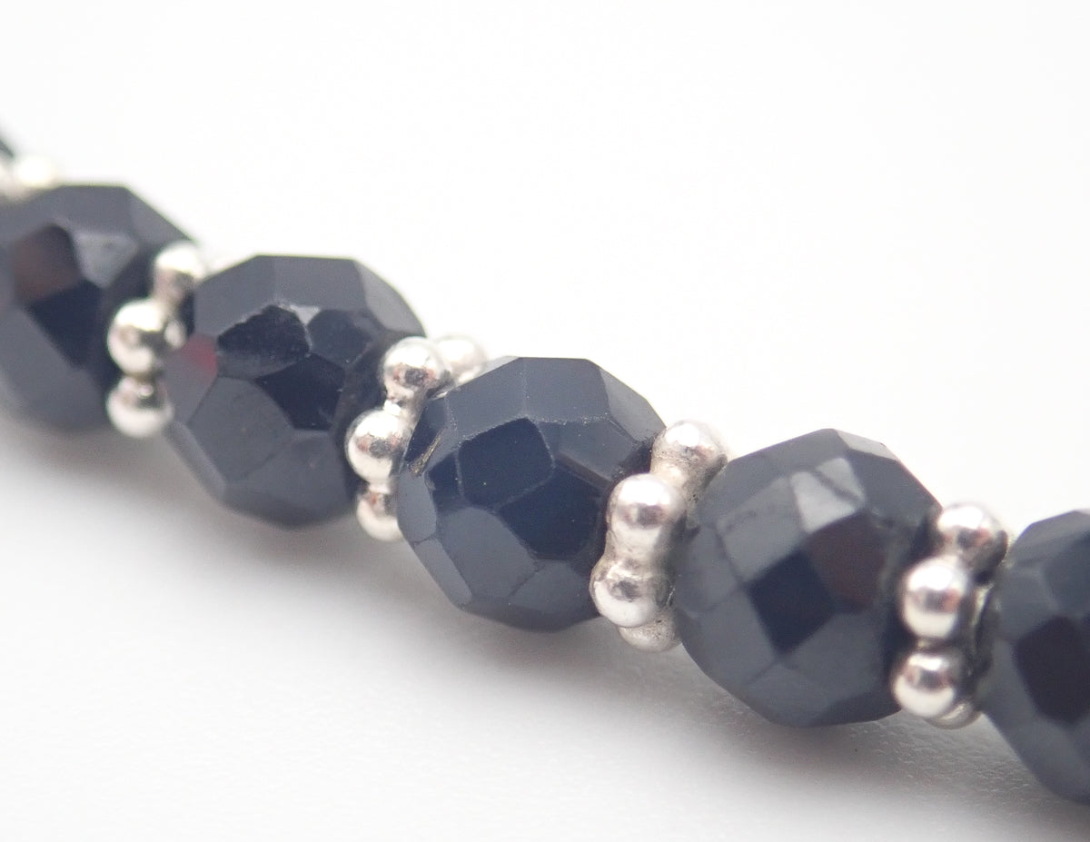 Collier Tourmalines noires Argent