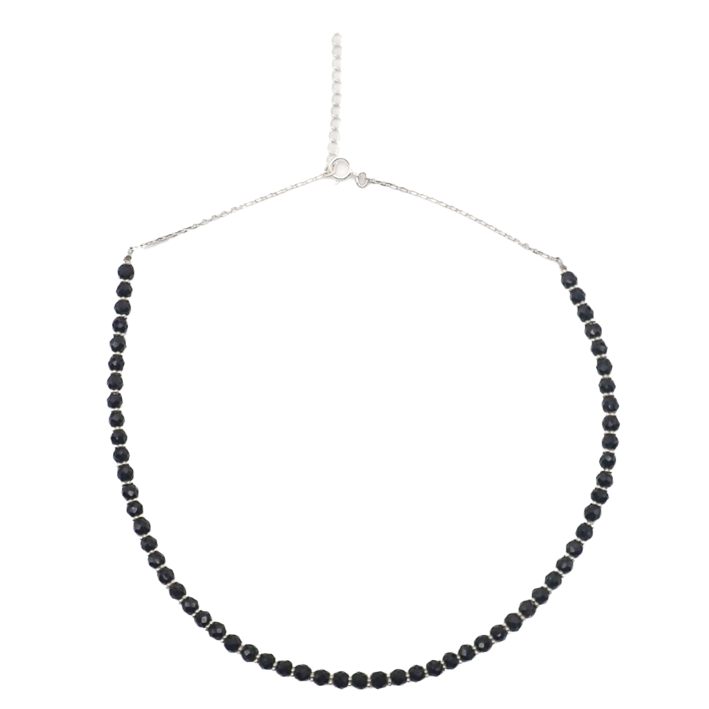 Collier Tourmalines noires Argent