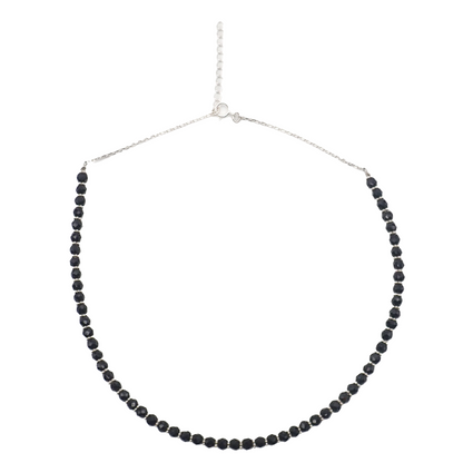 Collier Tourmalines noires Argent