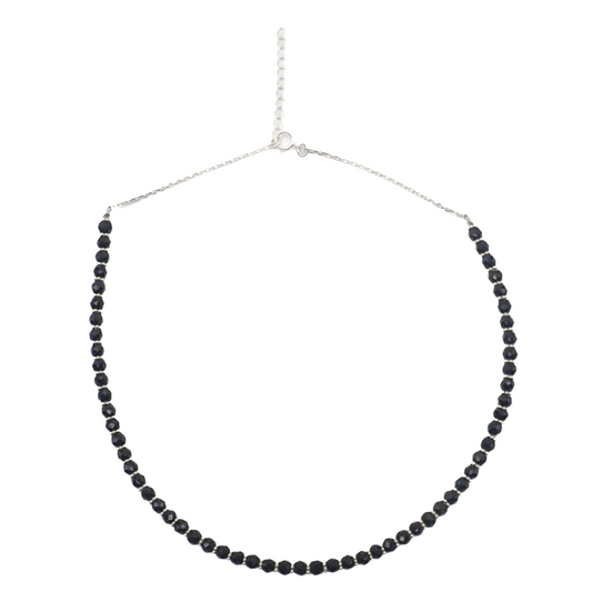 Collier Tourmalines noires Argent
