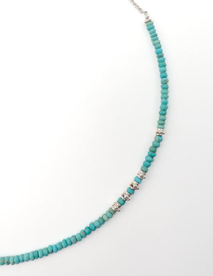 Collier Turquoises Argent Petit