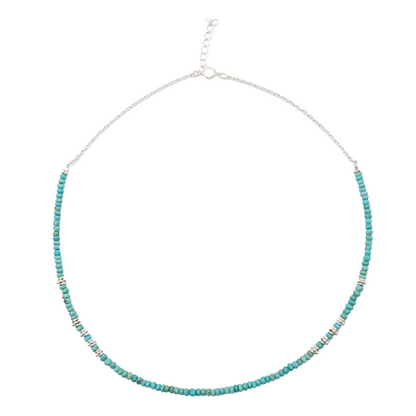 Collier Turquoises Argent Petit