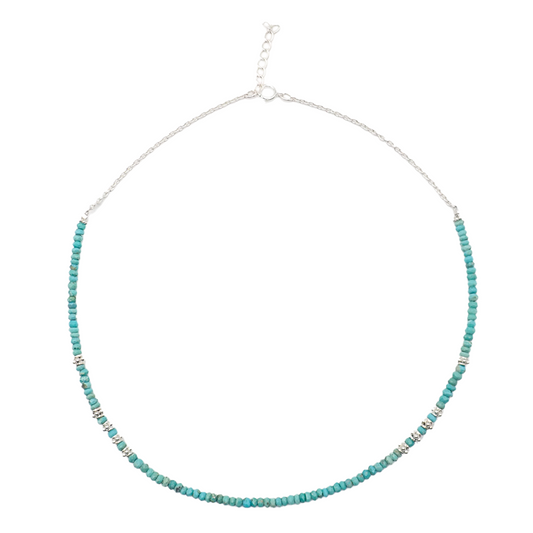 Collier Turquoises Argent Petit