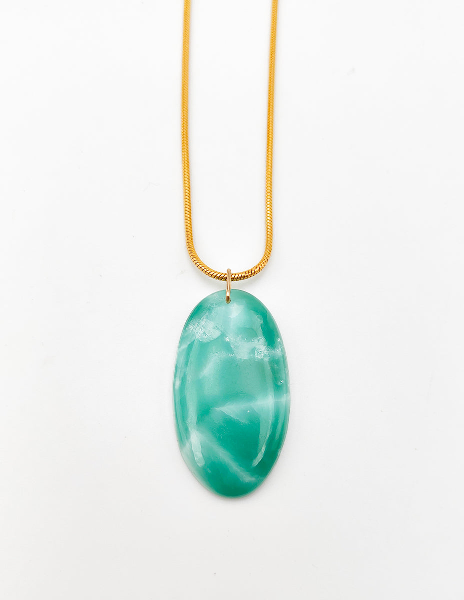 Pendentif Hemimorphite Cristallisée