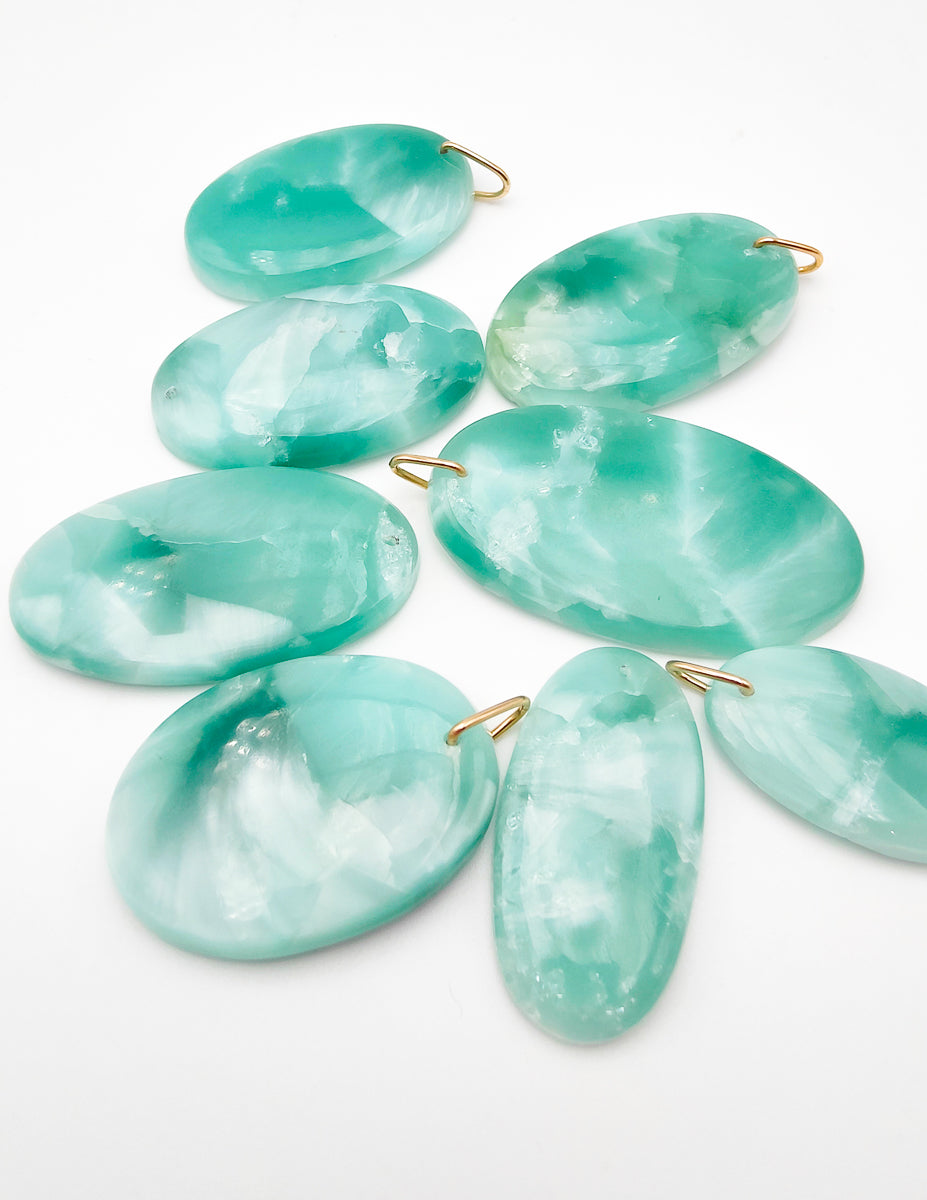 Pendentif Hemimorphite Cristallisée