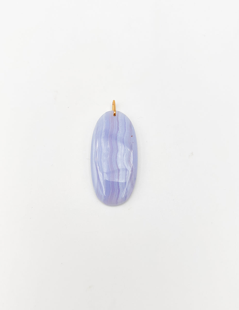 Pendentif Agate Bleue