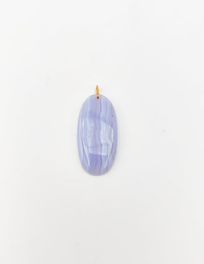 Pendentif Agate Bleue