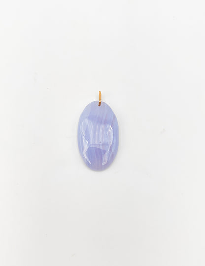 Pendentif Agate Bleue