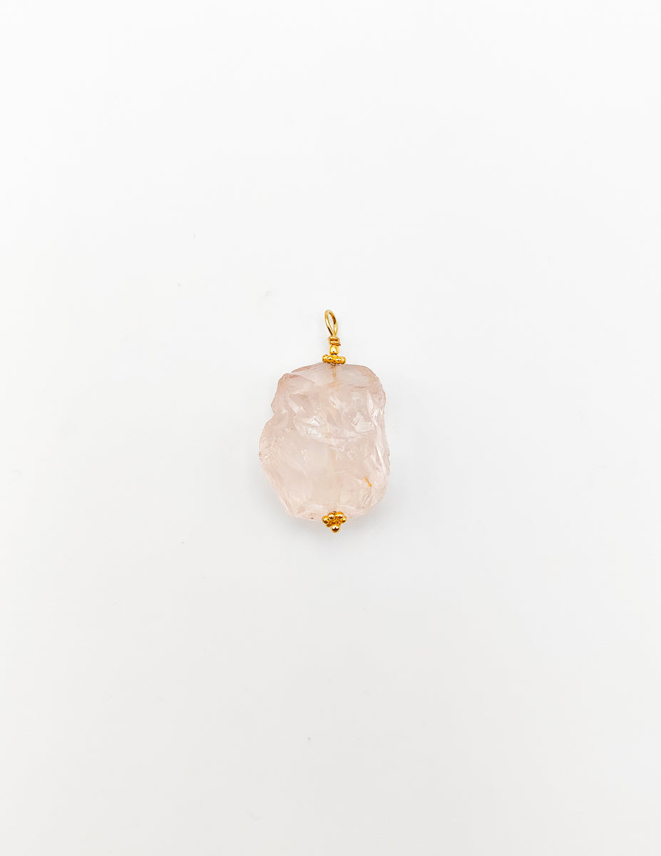 Pendentif Morganite Brute