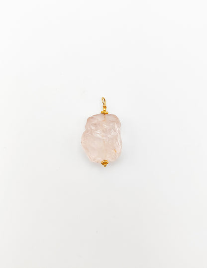 Pendentif Morganite Brute